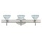 Besa Lighting Domi Vanity, Marble, Satin Nickel Finish, 3x5W LED 3SW-174352-LED-SN - alternate 1